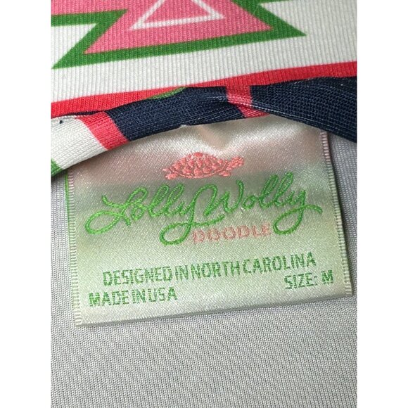 Lolly Wolly Doodle Aztec Pattern Dress M 3/4 Sleeves Multicolor Made In USA - Picture 3 of 7